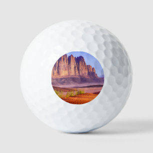 Wadi Rum woestijn in Jordanië, Vakantie Golfballen