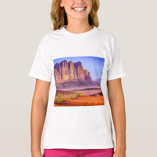 Wadi Rum woestijn in Jordanië, Vakantie T-shirt (Voorkant)