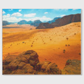 Wadi Rum woestijn, Jordandesert, wadi, rum, jordan Cadeaupapier (Vlak)