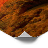 Wadi Rum woestijn, Jordandesert, wadi, rum, jordan Poster (Hoek)