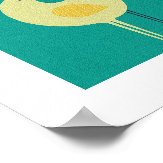 Wading Birds - mid-eeuwse modern / minimalistisch Poster (Hoek)