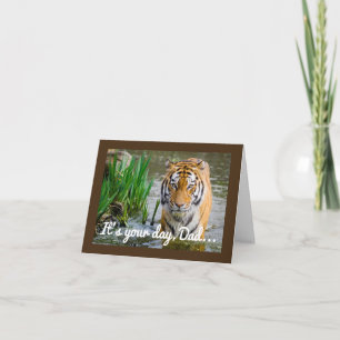 Wading Tiger Vaderdag Kaart