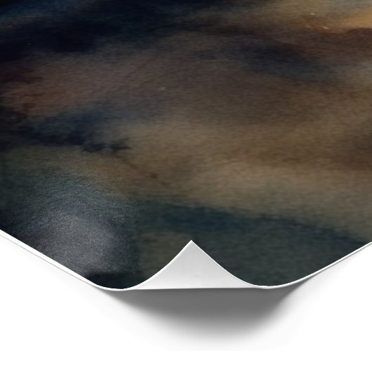 Wading Tigers Glossy Poster Wall Art (Hoek)