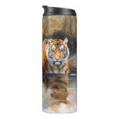 Wading Tigers Print Thermische Tumbler Thermosbeker (Geroteerd rechts)
