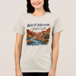 Wadit Modoun Vallei-erfgoed Amazigh Tri-Blend Shirt