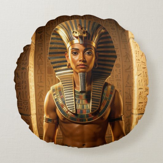 Wadjet – Ägyptische Schlangengöttin´1 Rond Kussen (Voorkant)