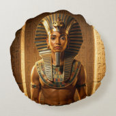 Wadjet – Ägyptische Schlangengöttin´1 Rond Kussen (Achterkant)