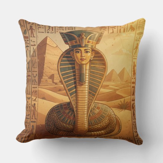 Wadjet – Ägyptische Schlangengöttin´4 Kussen (Voorkant)