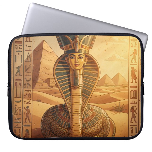 Wadjet – Ägyptische Schlangengöttin´4 Laptop Sleeve (Voorkant)