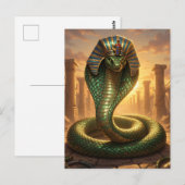 Wadjet – Ägyptische Schlangengöttin´6 Briefkaart (Voorkant / Achterkant)