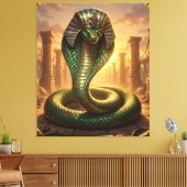 Wadjet – Ägyptische Schlangengöttin´6 Canvas Afdruk (Insitu (Woonkamer))
