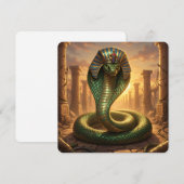 Wadjet – Ägyptische Schlangengöttin´6 Feestdagenkaart (Voorkant / Achterkant)