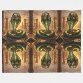 Wadjet – Ägyptische Schlangengöttin´6 Fleece Deken (Voorkant (Horizontaal))
