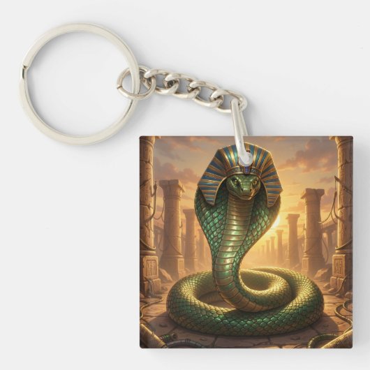 Wadjet – Ägyptische Schlangengöttin´6 Sleutelhanger (voorkant)