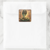 Wadjet – Ägyptische Schlangengöttin´6 Vierkante Sticker (Tas)
