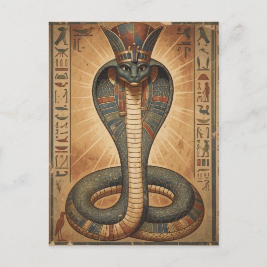 Wadjet – Ägyptische Schlangengöttin´7 Briefkaart (Voorkant)