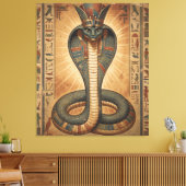 Wadjet – Ägyptische Schlangengöttin´7 Canvas Afdruk (Insitu (Woonkamer))