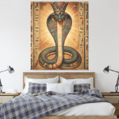 Wadjet – Ägyptische Schlangengöttin´7 Canvas Afdruk (Insitu (Slaapkamer))