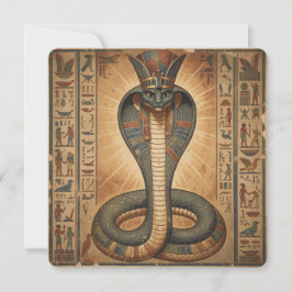 Wadjet – Ägyptische Schlangengöttin´7 Feestdagenkaart