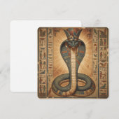 Wadjet – Ägyptische Schlangengöttin´7 Feestdagenkaart (Voorkant / Achterkant)