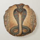 Wadjet – Ägyptische Schlangengöttin´7 Rond Kussen (Achterkant)