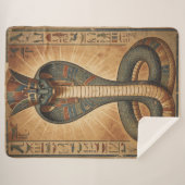 Wadjet – Ägyptische Schlangengöttin´7 Sherpa Deken (Voorkant (horizontaal))