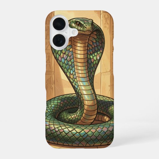 Wadjet – Ägyptische Schlangengöttin iPhone 16 Hoesje (Achterkant)