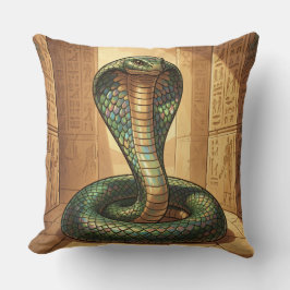 Wadjet – Ägyptische Schlangengöttin Kussen