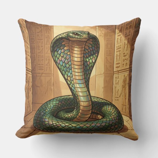 Wadjet – Ägyptische Schlangengöttin Kussen (Voorkant)