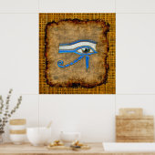 Wadjet Ancient Egyptian Eye of Prophecy Art Poster (Keuken)