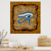 Wadjet Ancient Egyptian Eye of Prophecy Art Poster (Keuken)