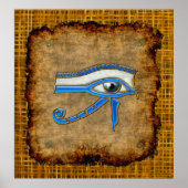 Wadjet Ancient Egyptian Eye of Prophecy Art Poster (Voorkant)