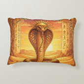 Wadjet – Egyptian Cobra Goddess´1 Accent Kussen (Achterkant)
