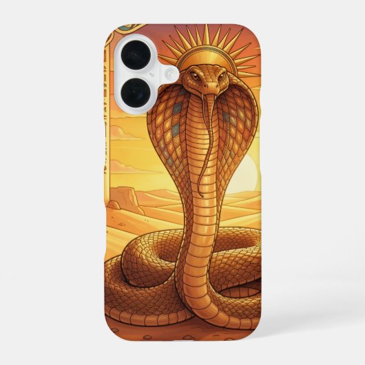 Wadjet – Egyptian Cobra Goddess´1 iPhone 16 Hoesje (Achterkant)