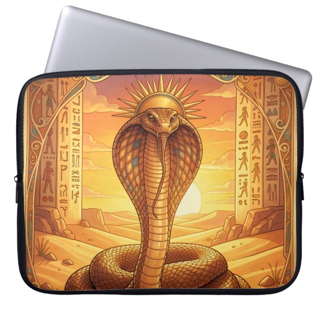 Wadjet – Egyptian Cobra Goddess´1 Laptop Sleeve (Voorkant)