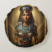 Wadjet – Egyptian Cobra Goddess´2 Rond Kussen (Achterkant)