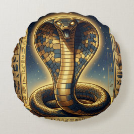 Wadjet – Egyptian Cobra Goddess´3 Rond Kussen