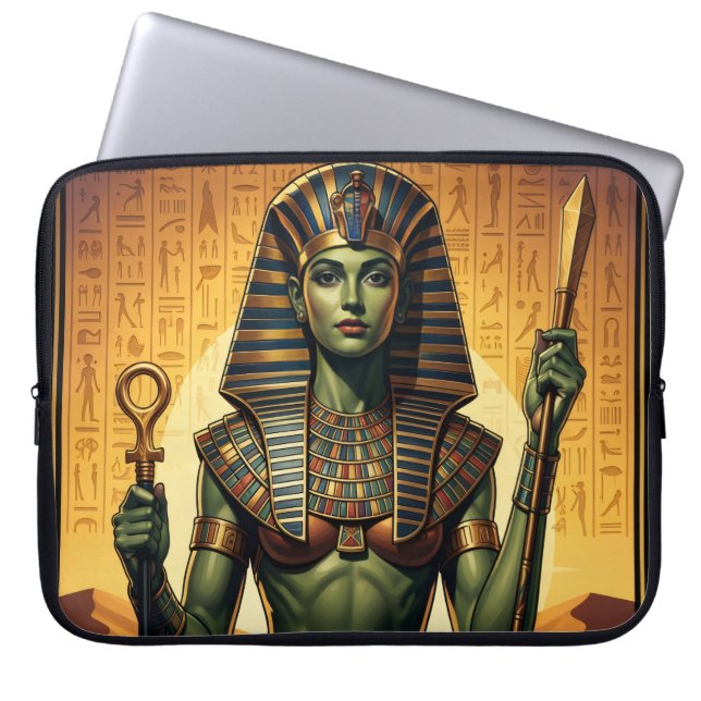 Wadjet – Egyptian Cobra Goddess´4 Laptop Sleeve (Voorkant)