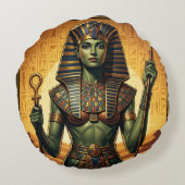 Wadjet – Egyptian Cobra Goddess´4 Rond Kussen (Achterkant)