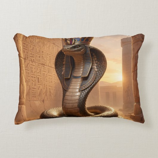 Wadjet – Egyptian Cobra Goddess´5 Accent Kussen (Voorkant)