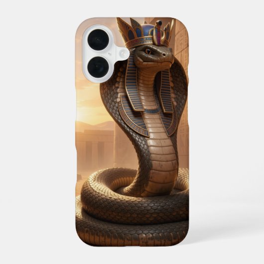 Wadjet – Egyptian Cobra Goddess´5 iPhone 16 Hoesje (Achterkant)