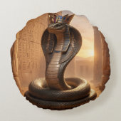 Wadjet – Egyptian Cobra Goddess´5 Rond Kussen (Achterkant)