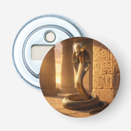 Wadjet – Egyptian Cobra Goddess´6 Button Flesopener (Voorkant)