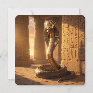 Wadjet – Egyptian Cobra Goddess´6 Feestdagenkaart
