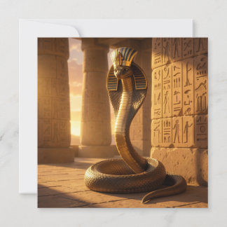 Wadjet – Egyptian Cobra Goddess´6 Feestdagenkaart