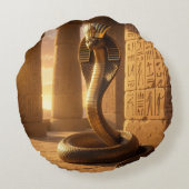 Wadjet – Egyptian Cobra Goddess´6 Rond Kussen (Achterkant)