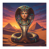 Wadjet – Egyptian Cobra Goddess´7 Behang (Voorkant)