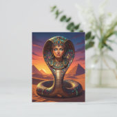 Wadjet – Egyptian Cobra Goddess´7 Briefkaart (Staand voorkant)