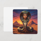 Wadjet – Egyptian Cobra Goddess´7 Feestdagenkaart (Voorkant / Achterkant)