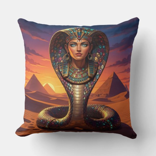 Wadjet – Egyptian Cobra Goddess´7 Kussen (Voorkant)